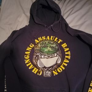 John Cena Bulldog Chain Gang Hoodie Mens XL